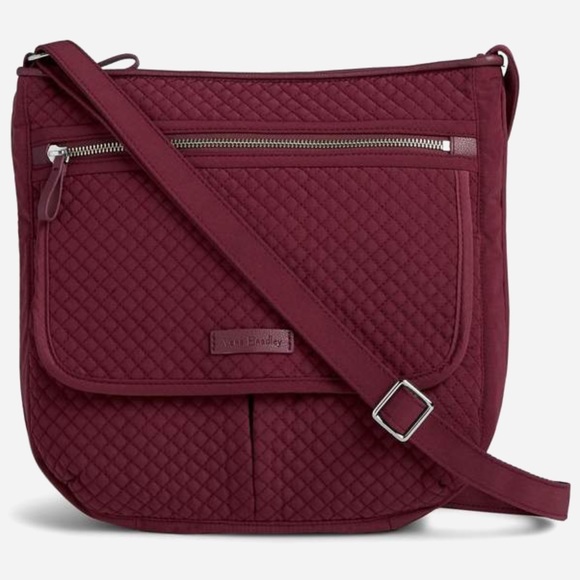 Vera Bradley Microfiber Mailbag in Hawthorn Rose nwt academiacore - Picture 1 of 4